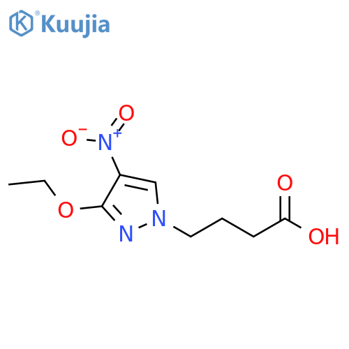4-(3-ethoxy-4-nitro-1H-pyrazol-1-yl)butanoic acid structure