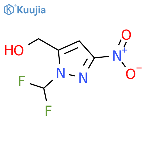 1-(difluoromethyl)-3-nitro-1H-pyrazol-5-yl]methanol structure
