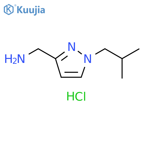 1-(1-isobutyl-1H-pyrazol-3-yl)methanamine structure
