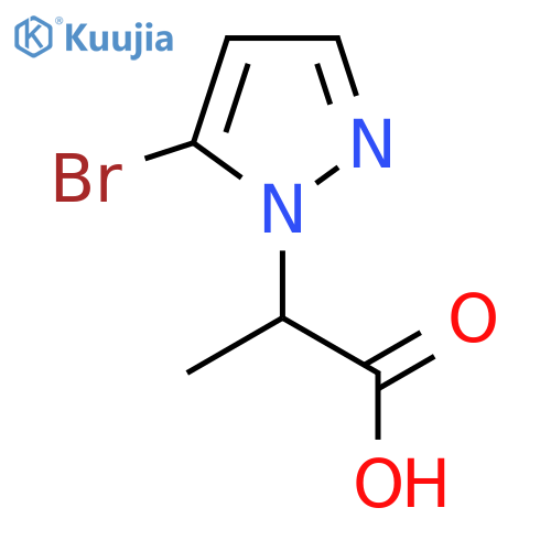 2-(5-Bromo-1H-pyrazol-1-yl)propanoic acid structure