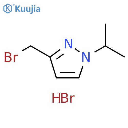 3-(bromomethyl)-1-isopropyl-1H-pyrazole structure