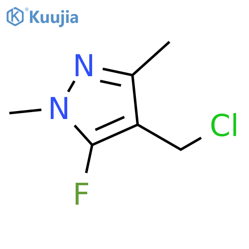 4-(chloromethyl)-5-fluoro-1,3-dimethyl-1H-pyrazole structure