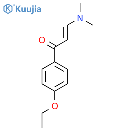 (2E)-3-(dimethylamino)-1-(4-ethoxyphenyl)prop-2-en-1-one structure