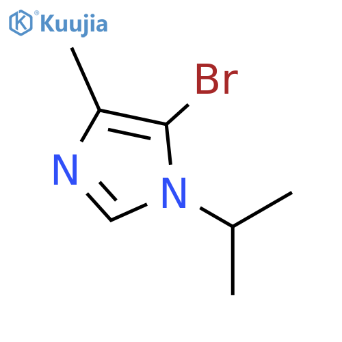 5-bromo-1-isopropyl-4-methyl-1H-imidazole structure