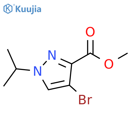 1H-Pyrazole-3-carboxylic acid, 4-bromo-1-(1-methylethyl)-, methyl ester structure