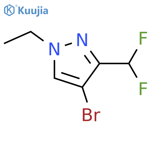 4-bromo-3-(difluoromethyl)-1-ethyl-1H-pyrazole structure