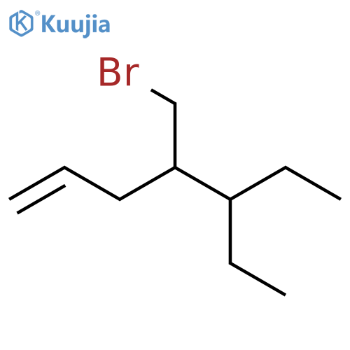 1-Heptene, 4-(bromomethyl)-5-ethyl- structure