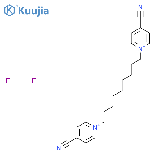 1,1'-(Nonane-1,9-diyl)bis(4-cyanopyridin-1-ium) diiodide structure