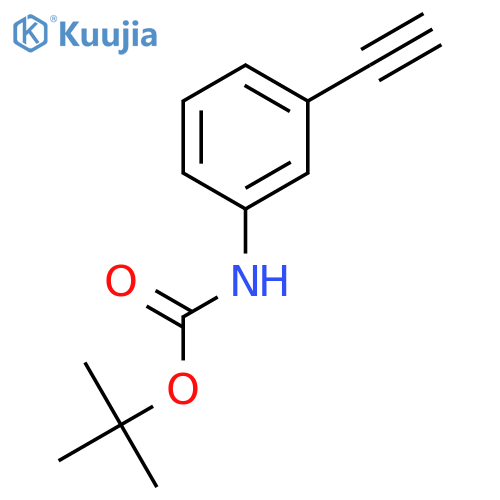 Tert-butyl 3-ethynylphenylcarbamate structure