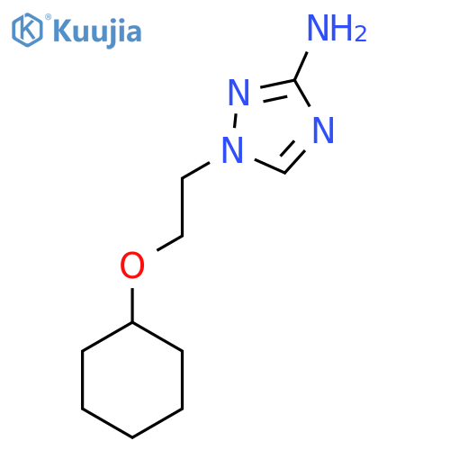 1-[2-(cyclohexyloxy)ethyl]-1H-1,2,4-triazol-3-amine structure
