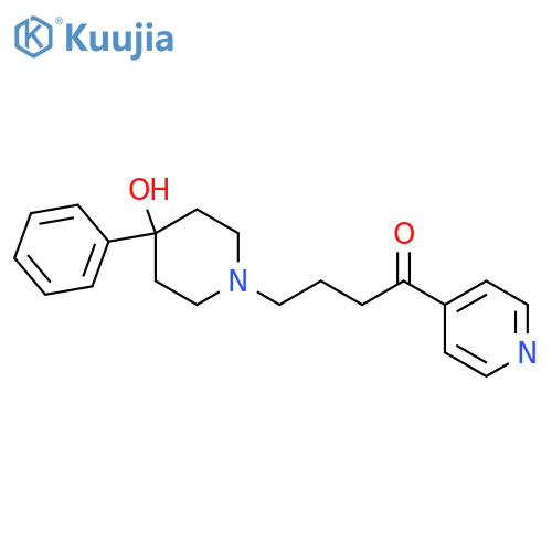 1-Butanone, 4-(4-hydroxy-4-phenyl-1-piperidinyl)-1-(4-pyridinyl)- structure