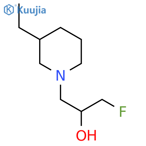 1-(3-Ethylpiperidin-1-yl)-3-fluoropropan-2-ol structure