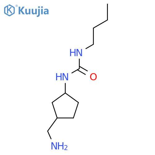 1-[3-(Aminomethyl)cyclopentyl]-3-butylurea structure