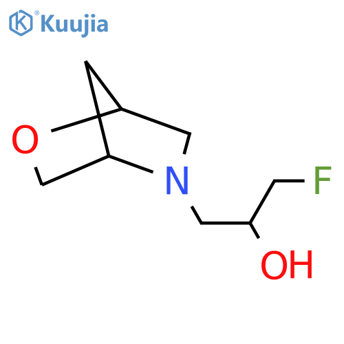 1-Fluoro-3-{2-oxa-5-azabicyclo[2.2.1]heptan-5-yl}propan-2-ol structure