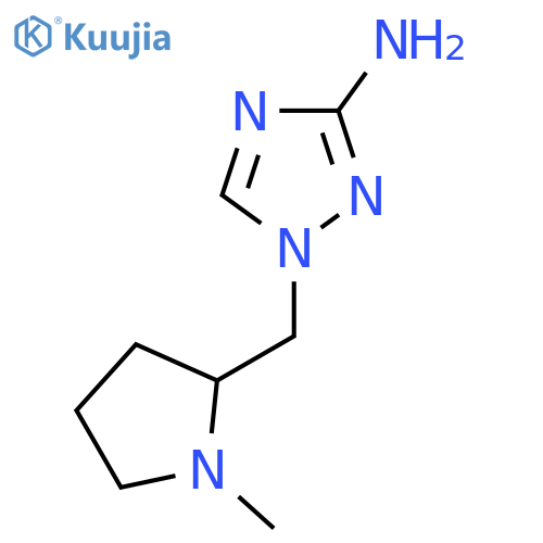 1-[(1-Methylpyrrolidin-2-yl)methyl]-1H-1,2,4-triazol-3-amine structure