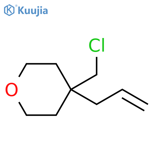 2H-Pyran, 4-(chloromethyl)tetrahydro-4-(2-propen-1-yl)- structure