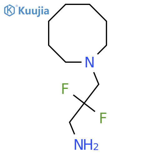3-(Azocan-1-yl)-2,2-difluoropropan-1-amine structure