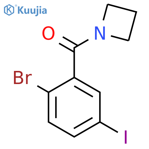 1-(2-Bromo-5-iodobenzoyl)azetidine structure
