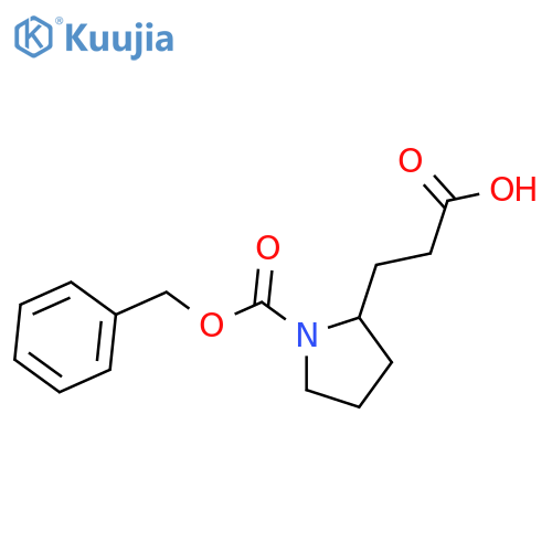 3-{1-[(Benzyloxy)carbonyl]pyrrolidin-2-yl}propanoic acid structure