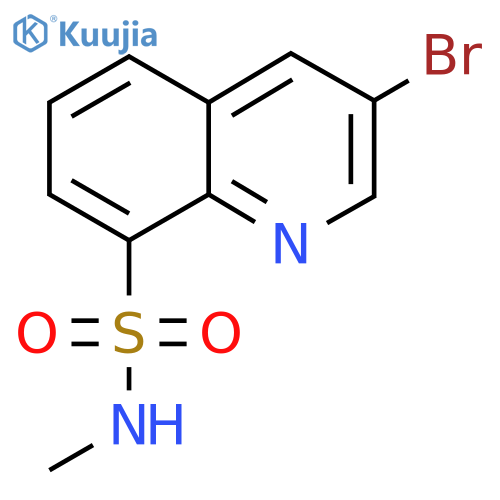 3-bromo-N-methylquinoline-8-sulfonamide structure