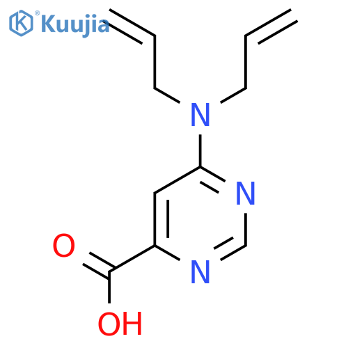 6-(Diallylamino)pyrimidine-4-carboxylic acid structure