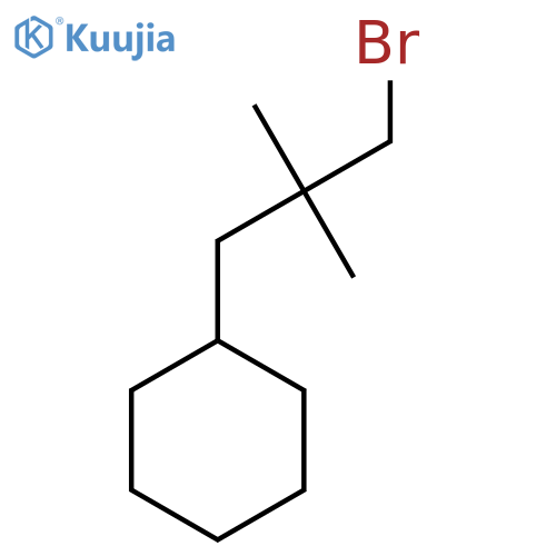 (3-Bromo-2,2-dimethylpropyl)cyclohexane structure