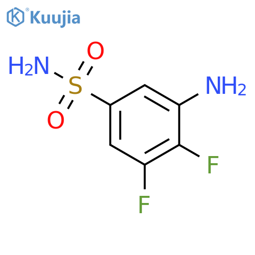 Benzenesulfonamide, 3-amino-4,5-difluoro- structure