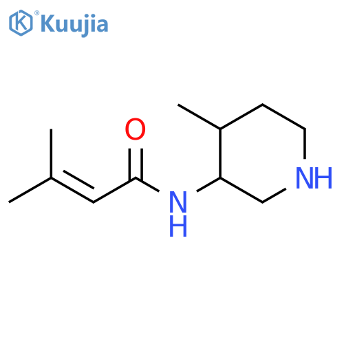 2-Butenamide, 3-methyl-N-(4-methyl-3-piperidinyl)- structure
