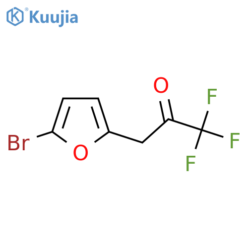 3-(5-Bromofuran-2-yl)-1,1,1-trifluoropropan-2-one structure
