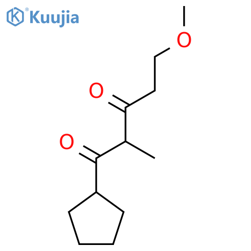 1-Cyclopentyl-5-methoxy-2-methylpentane-1,3-dione structure