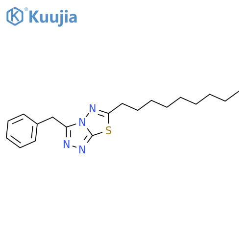 1,2,4-Triazolo[3,4-b][1,3,4]thiadiazole, 6-nonyl-3-(phenylmethyl)- structure