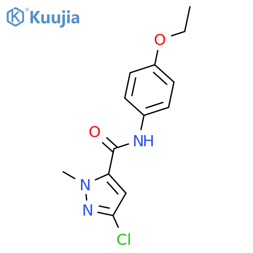 1H-Pyrazole-5-carboxamide, 3-chloro-N-(4-ethoxyphenyl)-1-methyl- structure