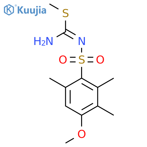 Carbamimidothioic acid,[(4-methoxy-2,3,6-trimethylphenyl)sulfonyl]-, methyl ester (9CI) structure