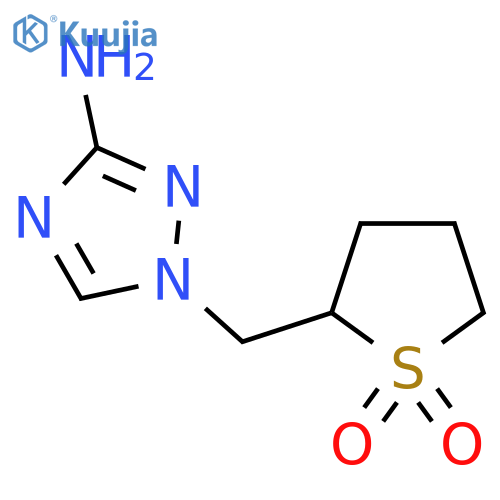 2-[(3-Amino-1H-1,2,4-triazol-1-yl)methyl]-1lambda6-thiolane-1,1-dione structure