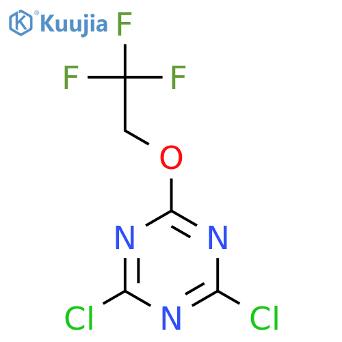 2,4-Dichloro-6-(2,2,2-trifluoroethoxy)-1,3,5-triazine structure