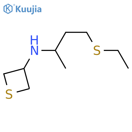 N-[4-(ethylsulfanyl)butan-2-yl]thietan-3-amine structure