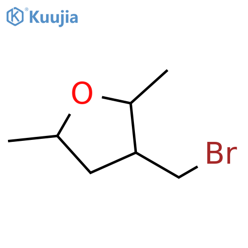 Furan, 3-(bromomethyl)tetrahydro-2,5-dimethyl- structure