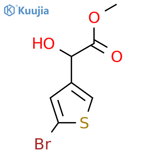 Methyl 2-(5-bromothiophen-3-yl)-2-hydroxyacetate structure
