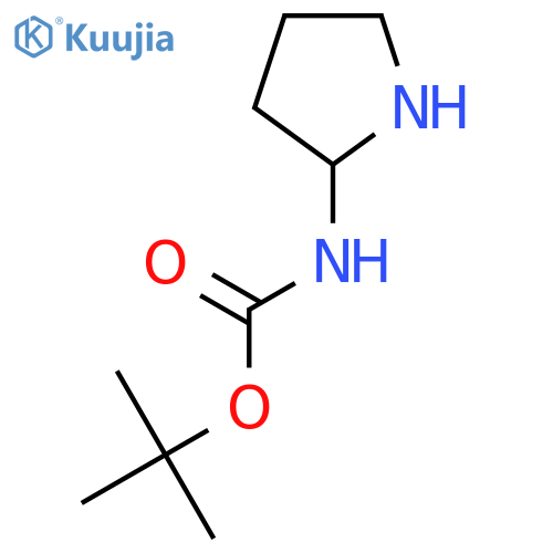 tert-butyl N-(pyrrolidin-2-yl)carbamate structure