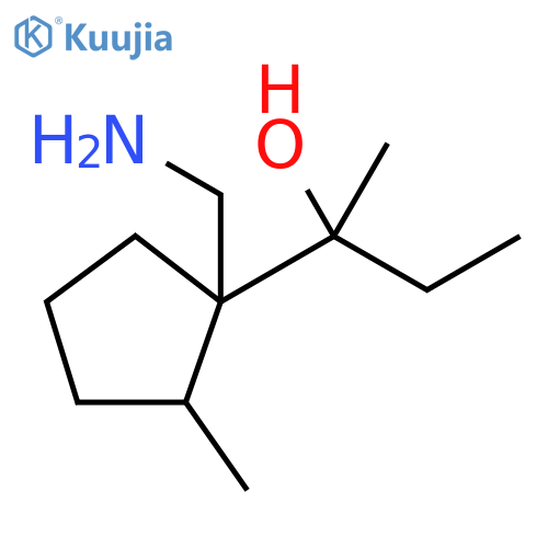 Cyclopentanemethanol, 1-(aminomethyl)-α-ethyl-α,2-dimethyl- structure