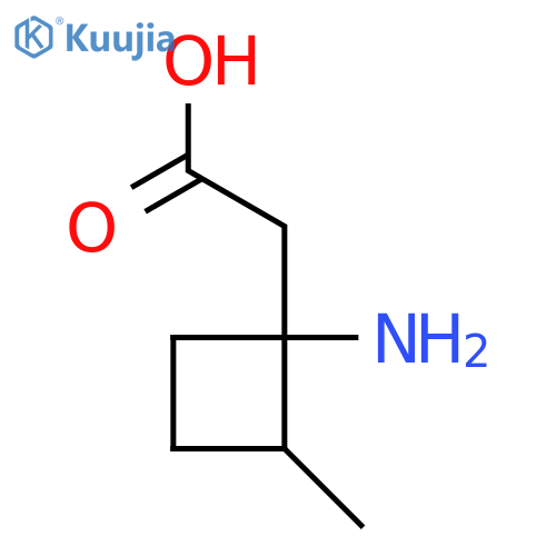 2-(1-Amino-2-methylcyclobutyl)acetic acid structure