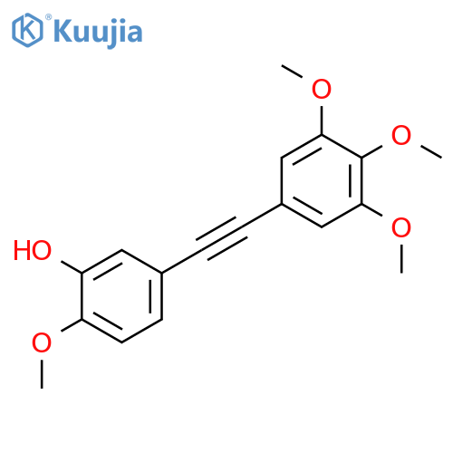 Phenol, 2-methoxy-5-[(3,4,5-trimethoxyphenyl)ethynyl]- structure