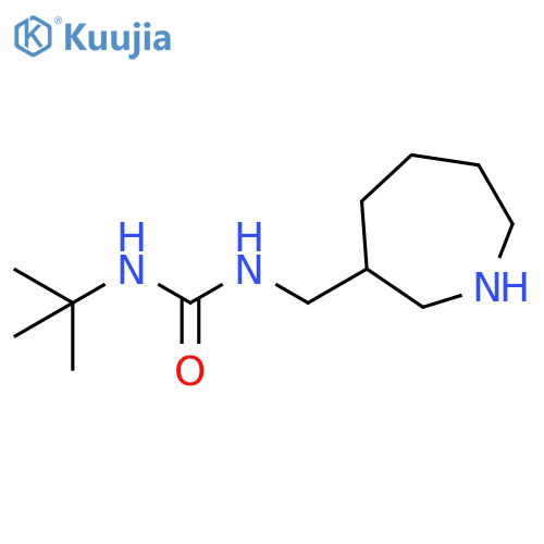 Urea, N-(1,1-dimethylethyl)-N'-[(hexahydro-1H-azepin-3-yl)methyl]- structure