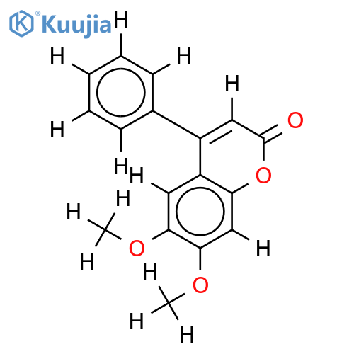 4 phenyl-6,7 dimeo coumarin structure