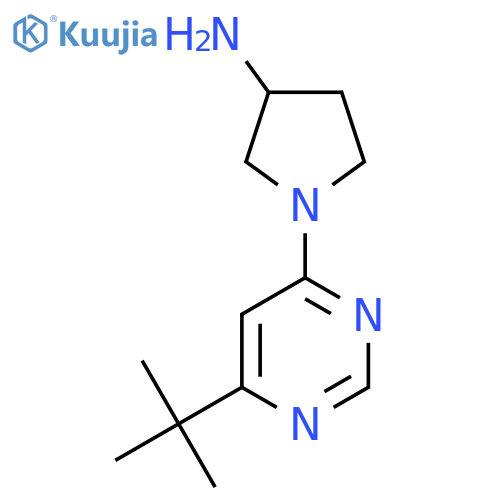 1-(6-Tert-butylpyrimidin-4-yl)pyrrolidin-3-amine structure