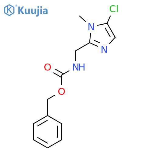 benzyl N-[(5-chloro-1-methyl-1H-imidazol-2-yl)methyl]carbamate structure