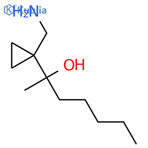 Cyclopropanemethanol, 1-(aminomethyl)-α-methyl-α-pentyl- structure