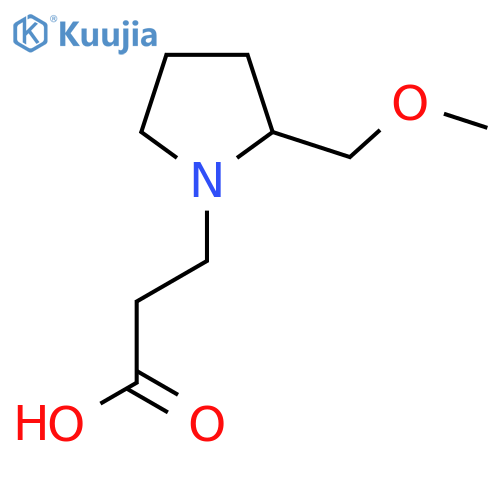 3-(2-(Methoxymethyl)pyrrolidin-1-yl)propanoic acid structure