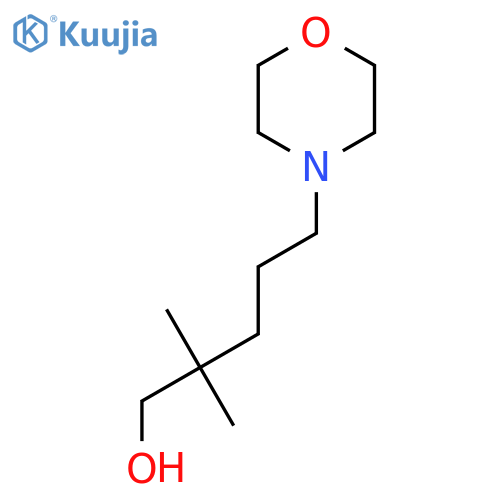 2,2-Dimethyl-5-(morpholin-4-yl)pentan-1-ol structure