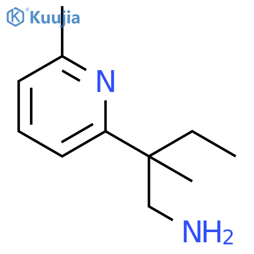 2-methyl-2-(6-methylpyridin-2-yl)butan-1-amine structure